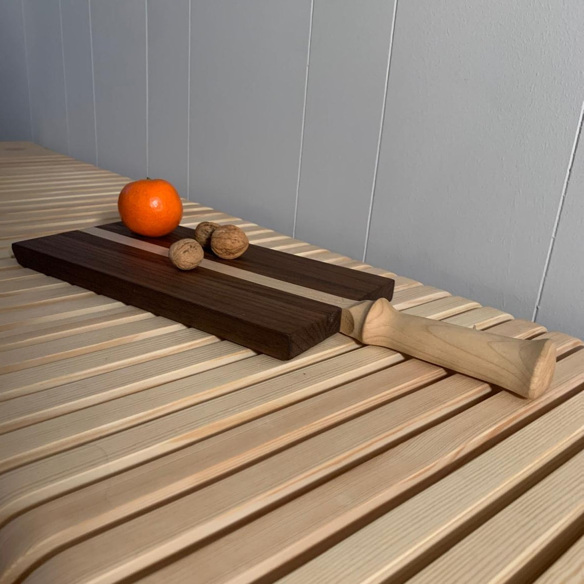 Schneidebrett - Ahorn/ Nussbaumm