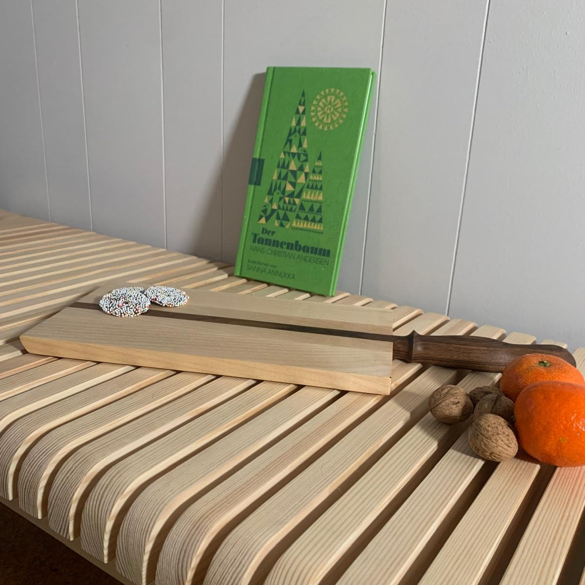 Schneidebrett - Nussbaum/ Ahorn