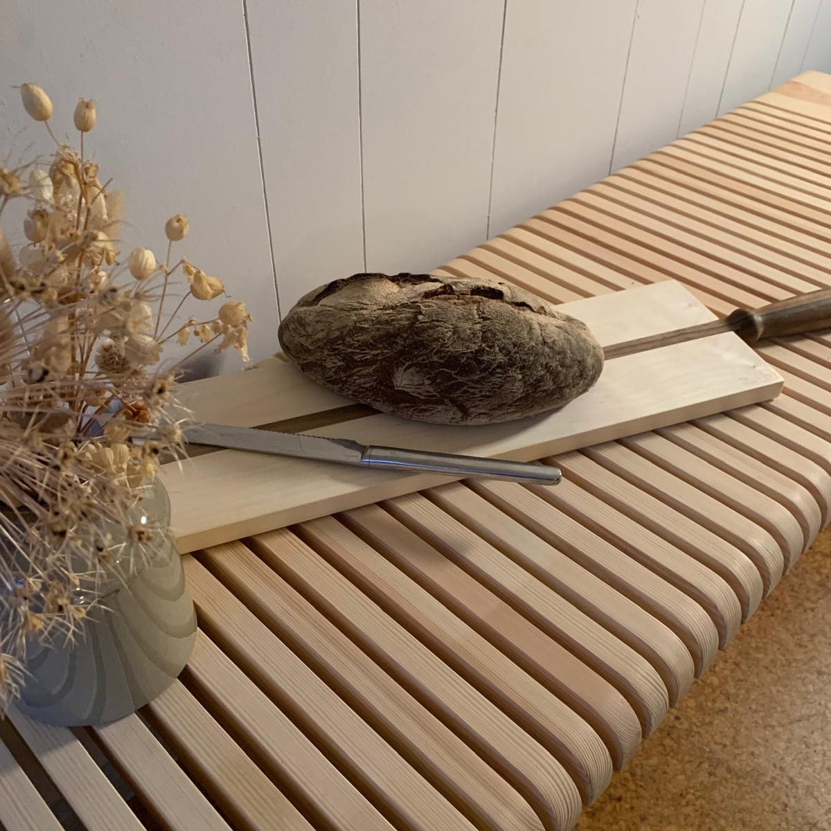 Schneidebrett Nussbaum/ Ahorn