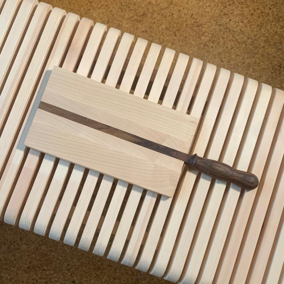 Schneidebrett - Nussbaum/ Ahorn